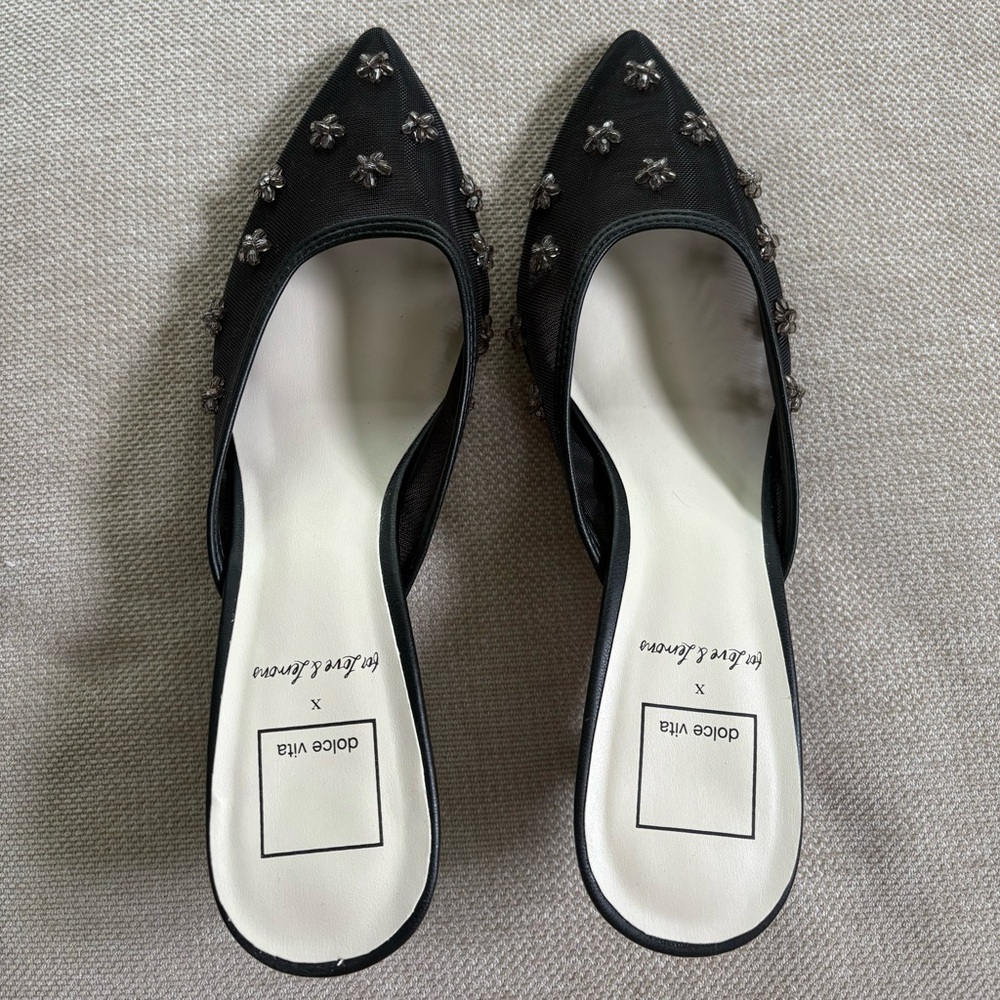 Dolce Vita x For Love and Lemons Claire Black Heels